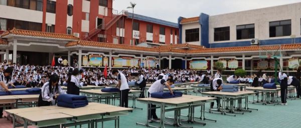 叠出风采 叠出匠心||东莞市灏粤技工学校叠被子大赛圆满举行